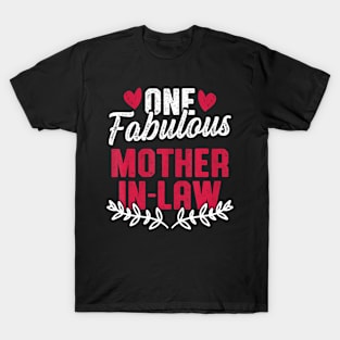 One Fabulous Mother In Law Womens Mothers Day T-Shirt